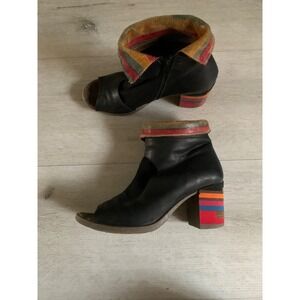 Papucei Womens Leatger Suede Ankle Booties Open-Toe‎